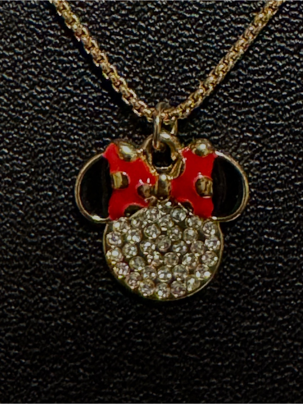DISNEY Minnie Mouse Rhinestone Necklace - Picture 2 of 3